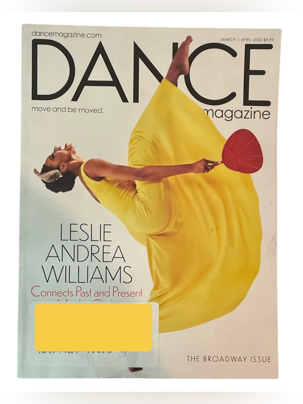 Dance Magazine March April 2026 Leslie Andrea Williams Broadway Issue